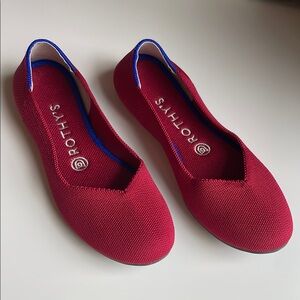 Rothy's Women's Red Flats